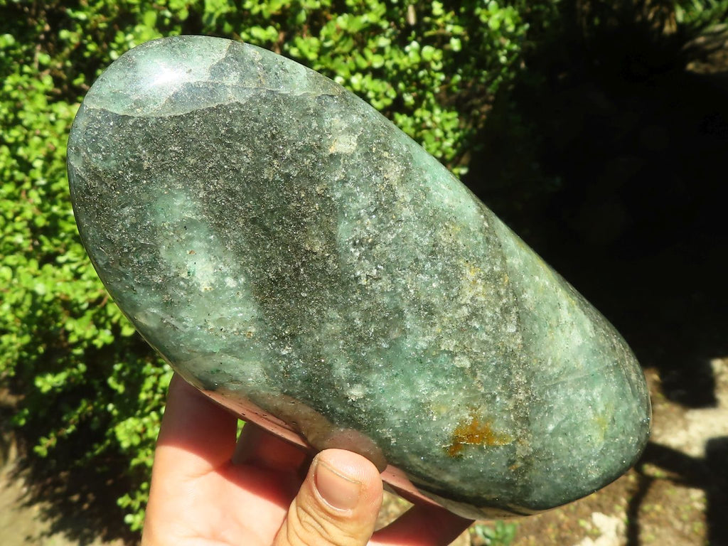 Polished Green Fuchsite Quartz Standing Free Form x 1 From Madagascar - Toprock Gemstones and Minerals 