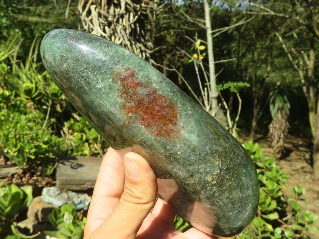 Polished Green Fuchsite Quartz Standing Free Form x 1 From Madagascar - Toprock Gemstones and Minerals 