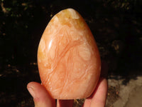 Polished Orange Twist Calcite Standing Free Forms x 3 From Maevantanana, Madagascar - Toprock Gemstones and Minerals 