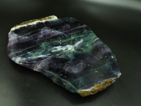 Polished Watermelon Fluorite Slice x 1 From Vis, Namibia - TopRock