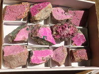 Natural Salrose Cobaltion Dolomite Specimens x 12 From Kakanda, Congo - Toprock Gemstones and Minerals 
