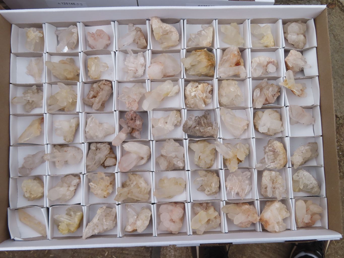 Natural Mini to Small Mixed Quartz Crystals & Clusters  x 63 From Madagascar - TopRock