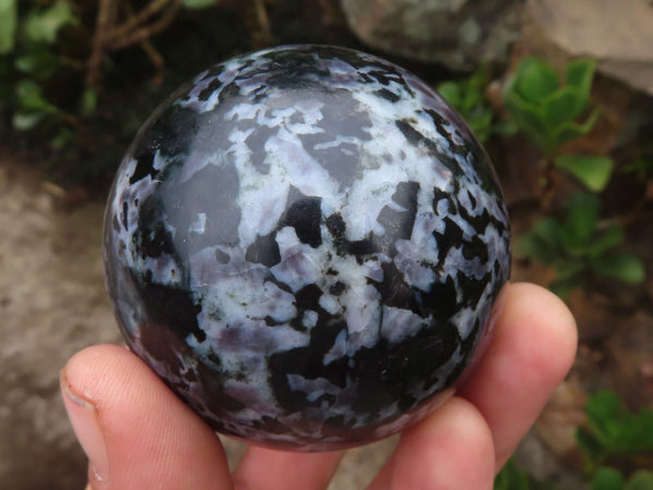 Polished Merlinite Gabbro Spheres  x 4 From Madagascar - Toprock Gemstones and Minerals 