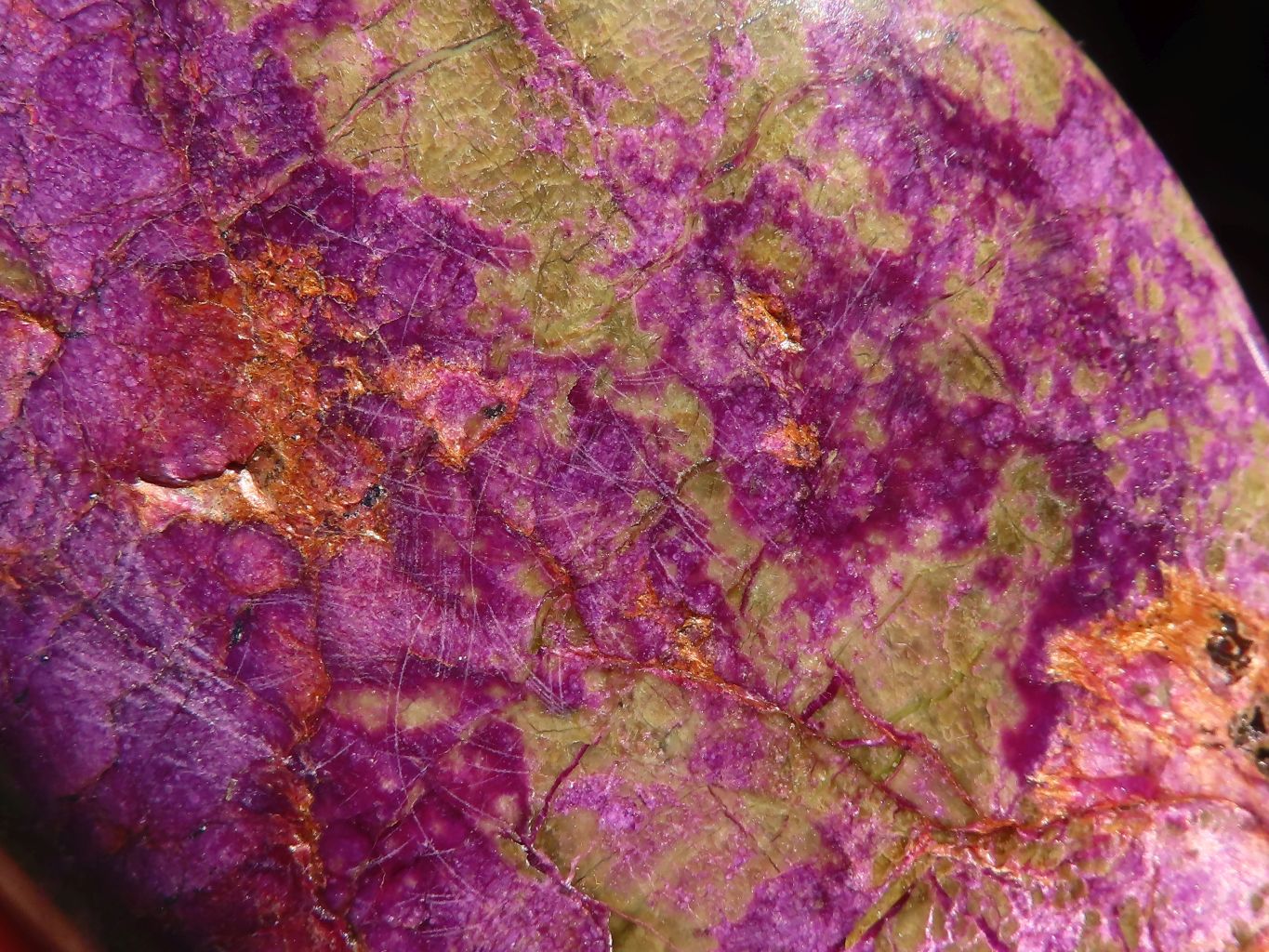 Polished  Purple Stichtite & Serpentine Standing Free Forms x 2 From Barberton, South Africa - Toprock Gemstones and Minerals 