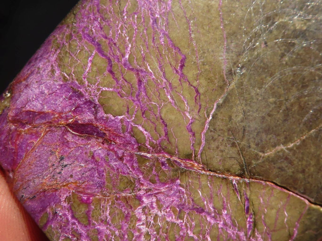 Polished  Purple Stichtite & Serpentine Standing Free Forms x 2 From Barberton, South Africa - Toprock Gemstones and Minerals 