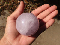 Polished Rare Star Blue Rose Quartz Spheres x 3 From Ambatondrazaka, Madagascar - Toprock Gemstones and Minerals 