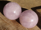 Polished Rare Star Blue Rose Quartz Spheres x 3 From Ambatondrazaka, Madagascar - Toprock Gemstones and Minerals 
