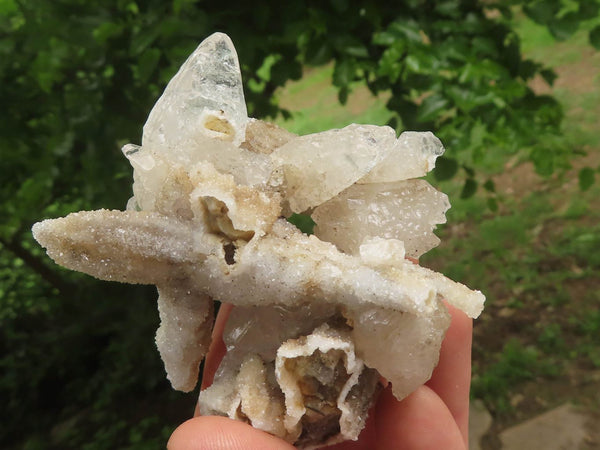 Natural Drusi Quartz Coated Calcite Pseudomorph Specimens  x 12 From Alberts Mountain, Lesotho - TopRock
