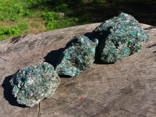 Natural Emeralds In Matrix x 6 From Sandawana, Zimbabwe - TopRock