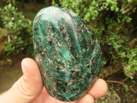 Polished Emerald In Matrix Standing Free Forms x 3 From Sandawana, Zimbabwe - TopRock
