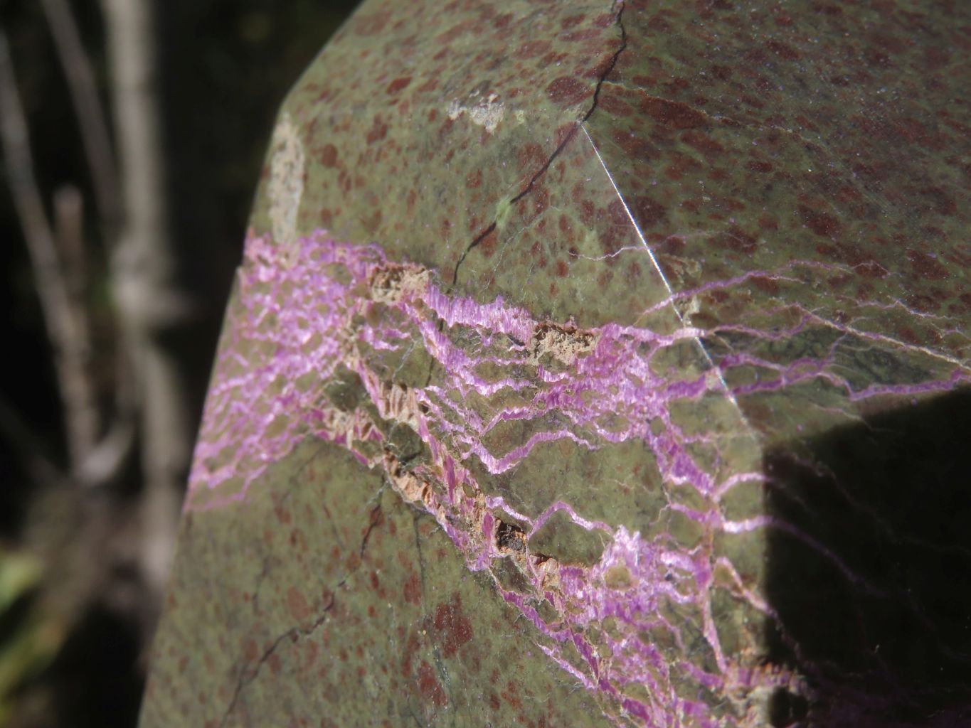 Polished Stichtite & Serpentine Point  x 1 From Barberton, South Africa - Toprock Gemstones and Minerals 