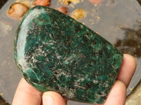 Polished Emerald In Matrix Standing Free Forms x 3 From Sandawana, Zimbabwe - TopRock