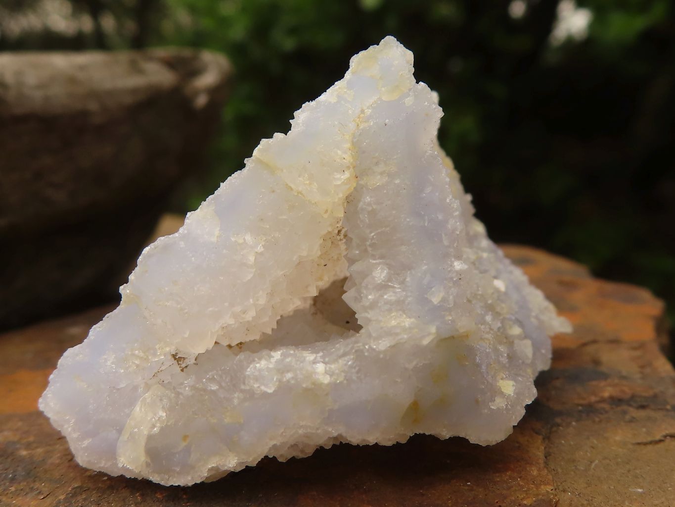 Natural Etched Blue Chalcedony Specimens  x 24 From Malawi - Toprock Gemstones and Minerals 
