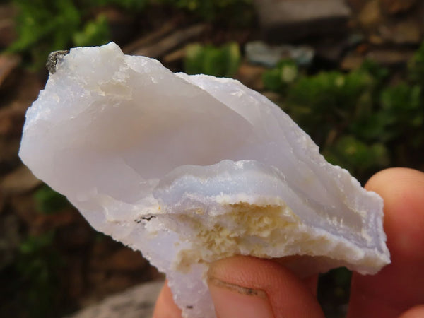 Natural Etched Blue Chalcedony Specimens  x 24 From Malawi - Toprock Gemstones and Minerals 