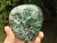 Polished Emerald In Matrix Standing Free Forms x 3 From Sandawana, Zimbabwe - TopRock