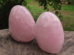 Polished Gemmy Pink Rose Quartz Standing Free Forms  x 4 From Ambatondrazaka, Madagascar - TopRock