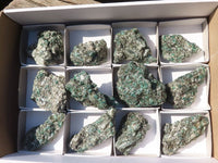 Natural Rare Emerald Mica In Matrix Cobbed Specimens x 12 From Mutoko, Zimbabwe - Toprock Gemstones and Minerals 