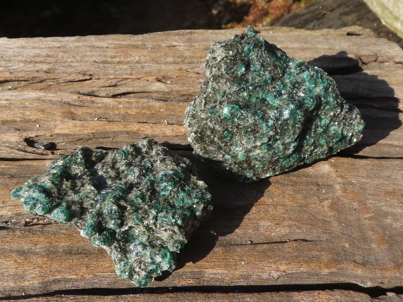 Natural Rare Emerald Mica In Matrix Cobbed Specimens x 12 From Mutoko, Zimbabwe - Toprock Gemstones and Minerals 