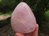 Polished Gemmy Pink Rose Quartz Standing Free Forms  x 4 From Ambatondrazaka, Madagascar - TopRock