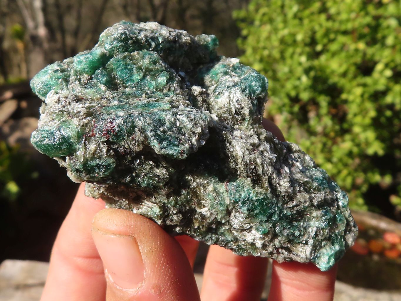 Natural Rare Emerald Mica In Matrix Cobbed Specimens x 12 From Mutoko, Zimbabwe - Toprock Gemstones and Minerals 