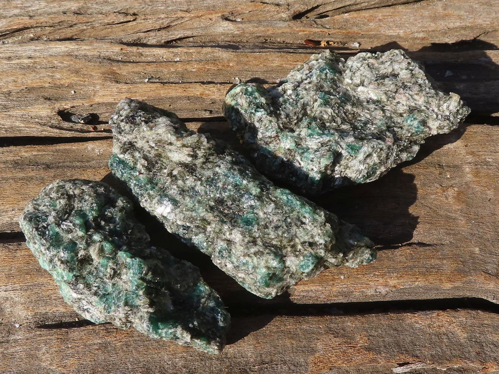 Natural Rare Emerald Mica In Matrix Cobbed Specimens x 12 From Mutoko, Zimbabwe - Toprock Gemstones and Minerals 