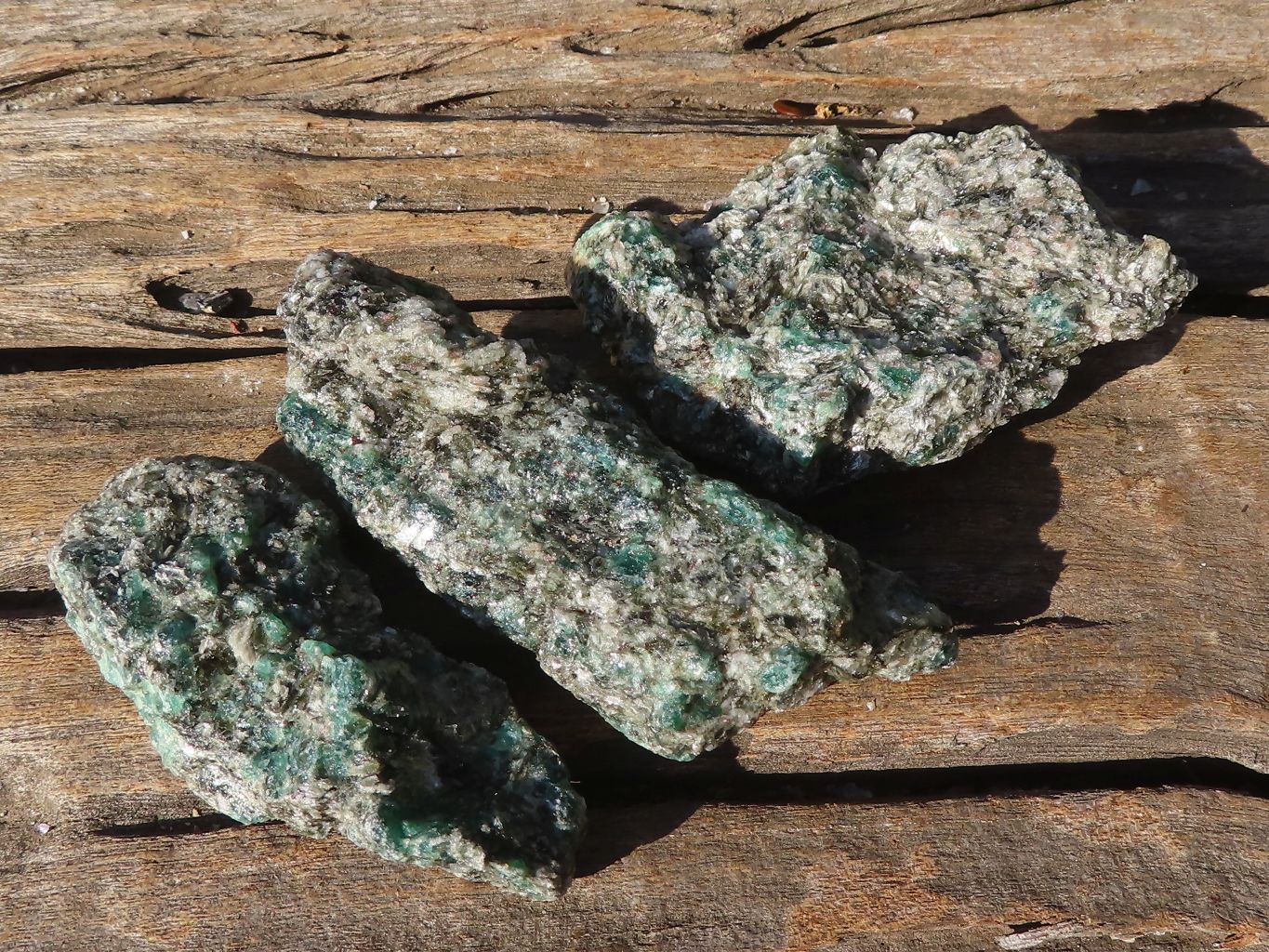 Natural Rare Emerald Mica In Matrix Cobbed Specimens x 12 From Mutoko, Zimbabwe - Toprock Gemstones and Minerals 