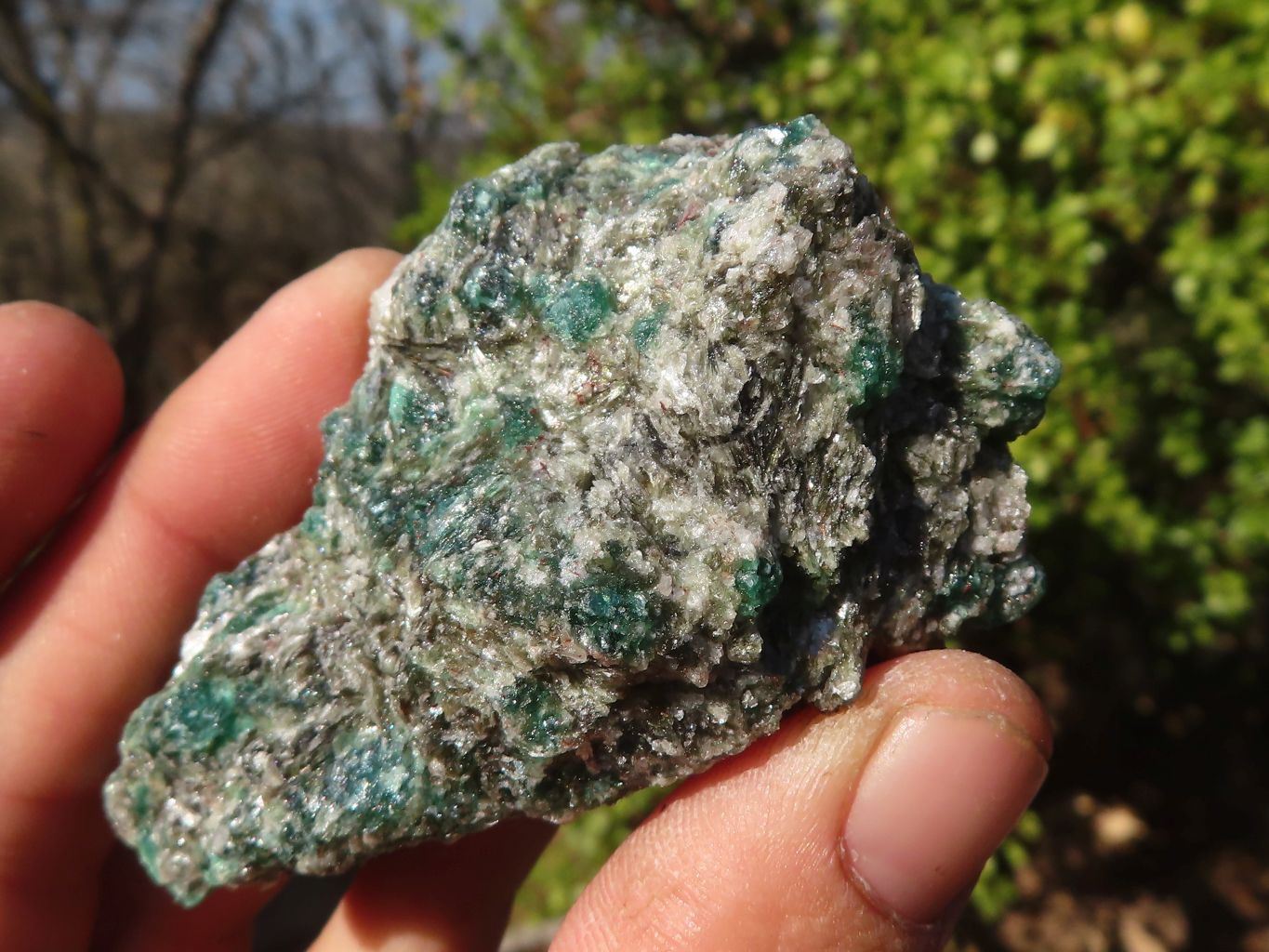 Natural Rare Emerald Mica In Matrix Cobbed Specimens x 12 From Mutoko, Zimbabwe - Toprock Gemstones and Minerals 