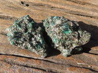 Natural Rare Emerald Mica In Matrix Cobbed Specimens x 12 From Mutoko, Zimbabwe - Toprock Gemstones and Minerals 