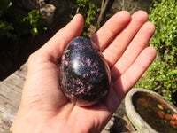 Polished Rhodonite Gemstone Eggs x 6 From Madagascar - Toprock Gemstones and Minerals 