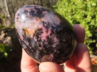 Polished Rhodonite Gemstone Eggs x 6 From Madagascar - Toprock Gemstones and Minerals 