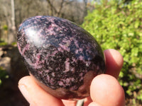 Polished Rhodonite Gemstone Eggs x 6 From Madagascar - Toprock Gemstones and Minerals 