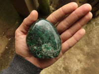 Polished Emerald In Matrix Standing Free Forms x 3 From Sandawana, Zimbabwe - TopRock