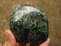 Polished Emerald In Matrix Standing Free Forms x 3 From Sandawana, Zimbabwe - TopRock
