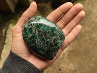 Polished Emerald In Matrix Standing Free Forms x 3 From Sandawana, Zimbabwe - TopRock