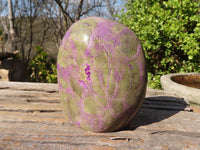 Polished Purple Stichtite & Serpentine Standing Free Forms x 2 From Barberton, South Africa - Toprock Gemstones and Minerals 