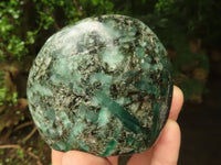 Polished Emerald In Matrix Standing Free Forms x 3 From Sandawana, Zimbabwe - TopRock