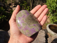 Polished Purple Stichtite & Serpentine Standing Free Forms x 2 From Barberton, South Africa - Toprock Gemstones and Minerals 