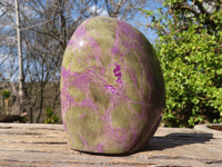 Polished Purple Stichtite & Serpentine Standing Free Forms x 2 From Barberton, South Africa - Toprock Gemstones and Minerals 