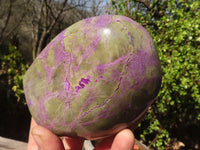 Polished Purple Stichtite & Serpentine Standing Free Forms x 2 From Barberton, South Africa - Toprock Gemstones and Minerals 
