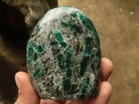 Polished Emerald In Matrix Standing Free Forms x 3 From Sandawana, Zimbabwe - TopRock