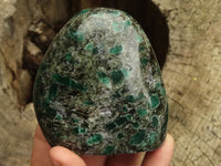 Polished Emerald In Matrix Standing Free Forms x 3 From Sandawana, Zimbabwe - TopRock