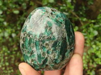 Polished Emerald In Matrix Standing Free Forms x 3 From Sandawana, Zimbabwe - TopRock