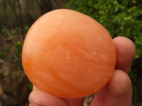 Polished Orange Twist Calcite Galets / Palm Stones x 20 From Maevantanana, Madagascar - Toprock Gemstones and Minerals 