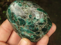 Polished Emerald In Matrix Standing Free Forms x 3 From Sandawana, Zimbabwe - TopRock