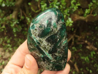 Polished Emerald In Matrix Standing Free Forms x 3 From Sandawana, Zimbabwe - TopRock