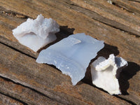 Natural Etched Blue Chalcedony Specimens x 70 From Nsanje, Malawi - Toprock Gemstones and Minerals 