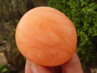 Polished Orange Twist Calcite Galets / Palm Stones x 20 From Maevantanana, Madagascar - Toprock Gemstones and Minerals 