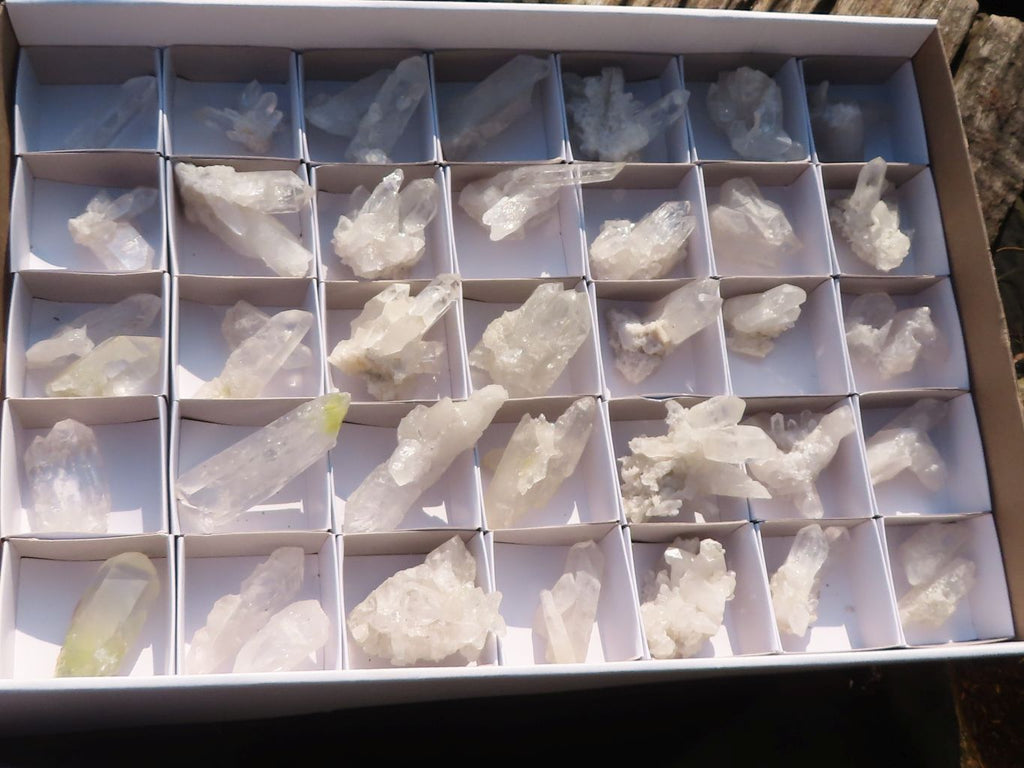 Natural Single Clear Quartz Crystals  x 39 From Mpika, Zambia - Toprock Gemstones and Minerals 