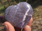 Polished Purple Lepidolite Mica Hearts  x 6 From Madagascar - TopRock