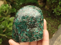 Polished Emerald In Matrix Standing Free Forms x 3 From Sandawana, Zimbabwe - TopRock